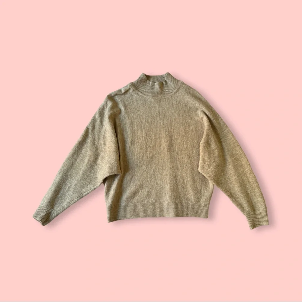 H&M Tan Mock Neck Sweater - Picture 1 of 8